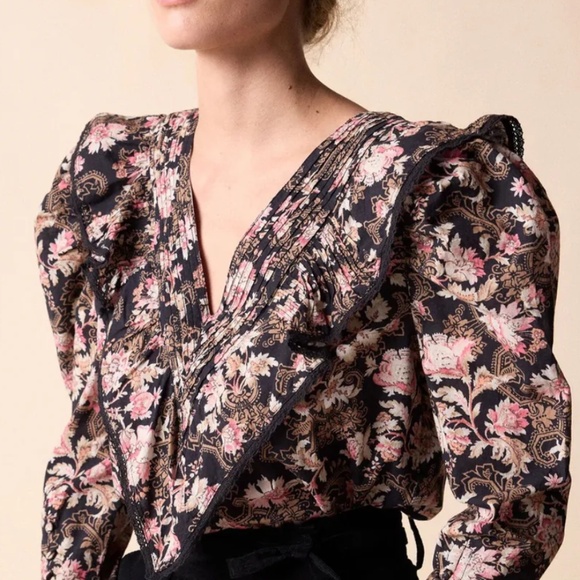 NWT St Roche Hatfield Top in Belladonna size 2. - Picture 3 of 5